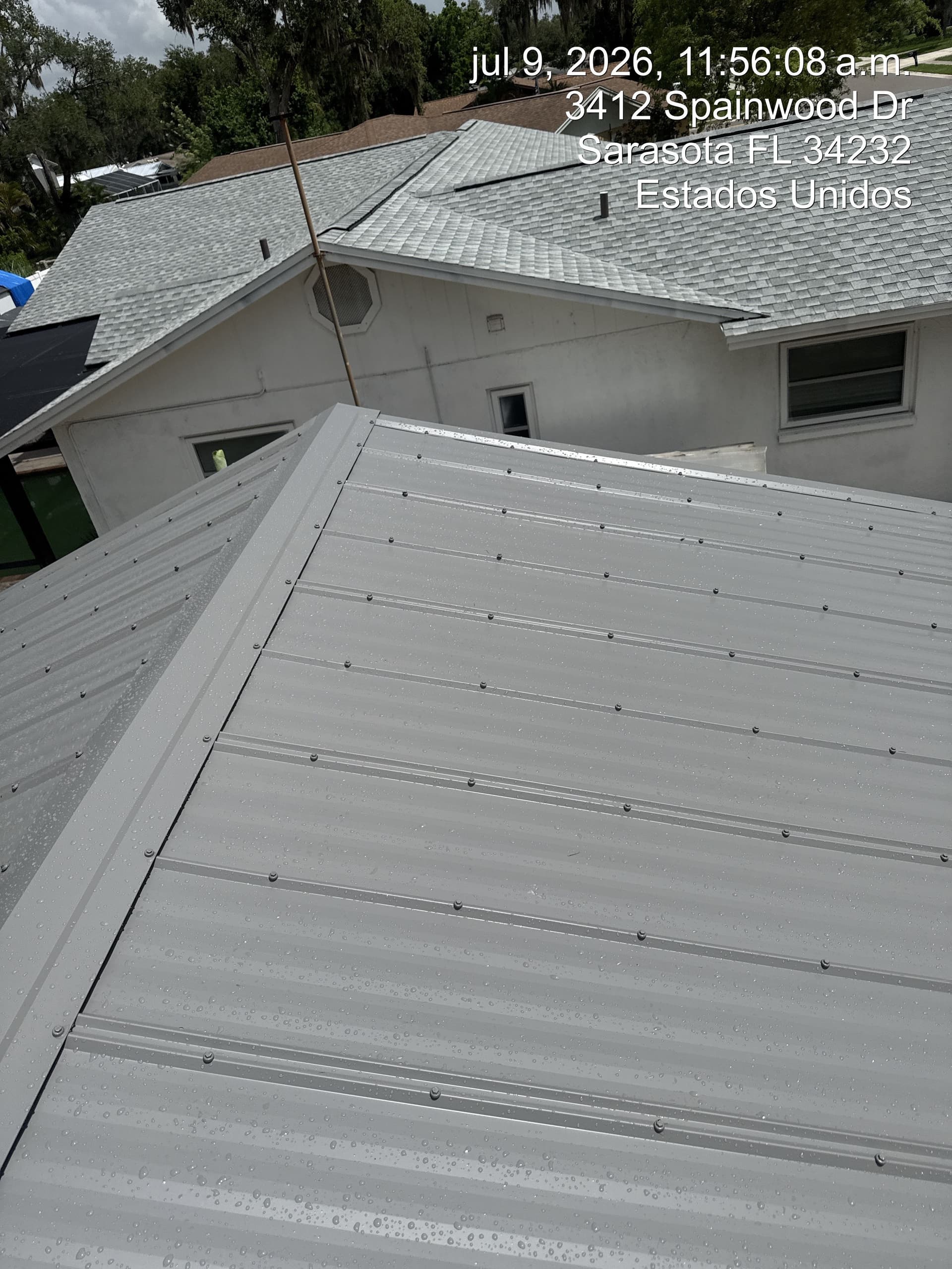Gallery photos for Worn Shingles Out, Sharp Metal Roof In - Sarasota: Image #2