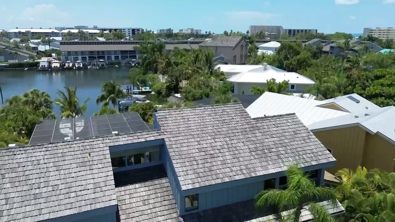 Gallery photos for Cedar Shake to Metal Roof Replacement on Siesta Key: Image #1