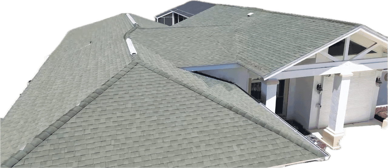 Storm-Worn Shingles Replaced With Standing Seam Metal Roof image