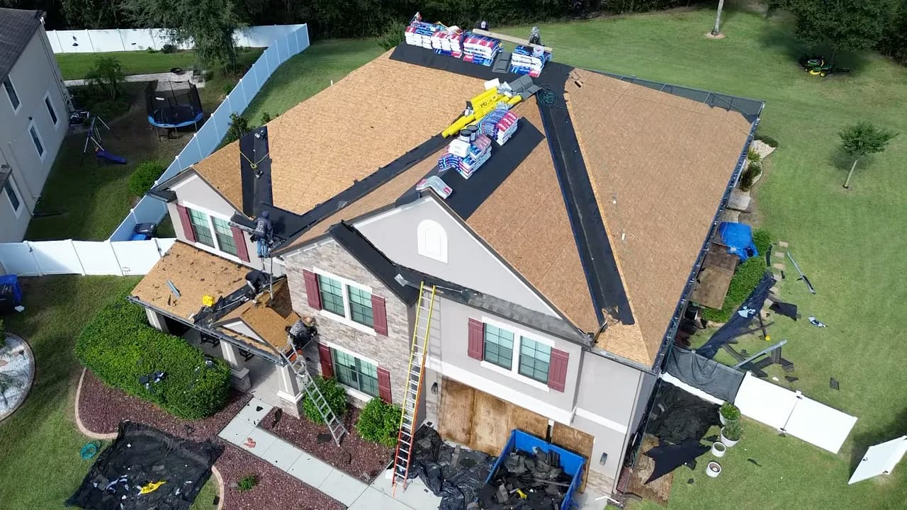 Gallery photos for Storm Damage Shingle Roof Replacement in Riverview, FL: Image #1